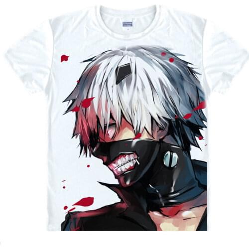 Tokyo Ghoul T-Shirt Ken Kaneki Shirt Man t-shirts Anime Products cute style women summer t-shirts Anime Girl Action Figures A