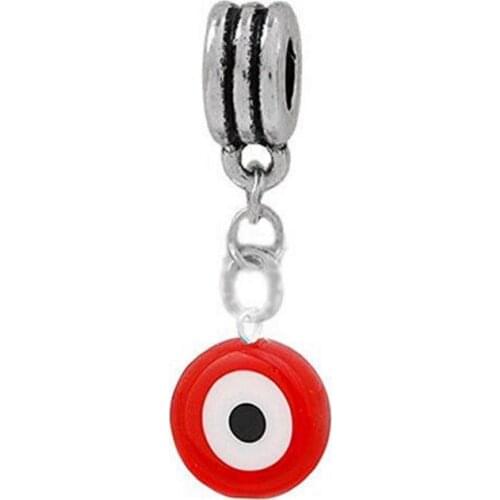 Vintage Silver Hamsa Demon Eye Strawberry Pagoda Teapot Elephant Charms Pendants For Jewelry Making Bracelets Accessories P1190