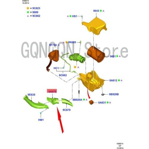 CAR engine air intake pipe short soft For dMo nd eoE sco rtF oc usT our neo Tra ns it air intake pipe intake branch manifold