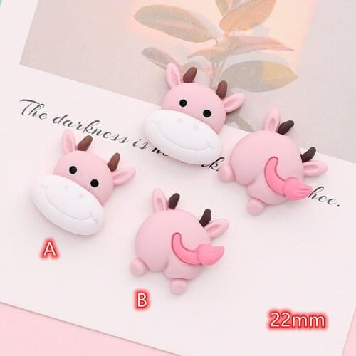 Buttocks cute Calf Cabochon 20pcs Lovely Pink Flat back Resin Cabochons For diy accessories