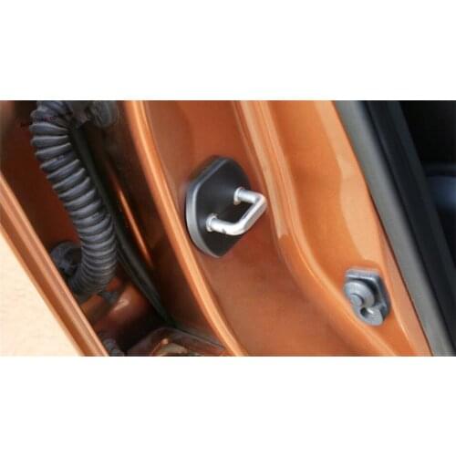 Yimaautotrims Accessories Fit For Renault Koleos 2017 - 2020 Door Lock Buckle + Stop Rust Waterproof Protection Cover Kit