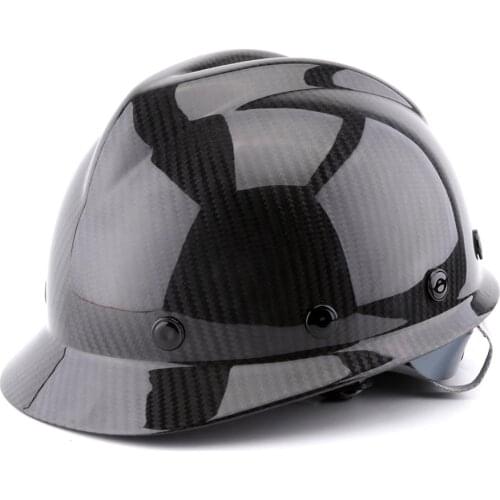 Carbon Fiber Hard Hat Work Safety Helmet Lightweight High Strength Work Cap Construction Railway Metallurgy Working Head Protect