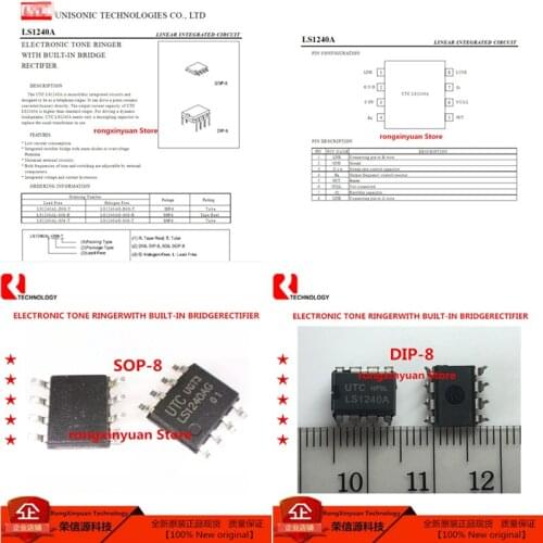 10 pcs/lot LS1240AG LS1240AG-S08-R LS1240AL-S08-R LS1240AL LS1240A LS1240 LS1240AG-S08-T LS1240AG-D08-T UTCLS1240A 100% New