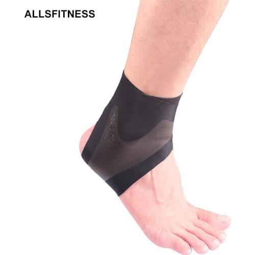 2Pc Adjustable Sports Elasticneoprene Ankle Support Sleeve Safety Gym Basketball Ankle BraceFoot Protection With Anti-Slip Strap