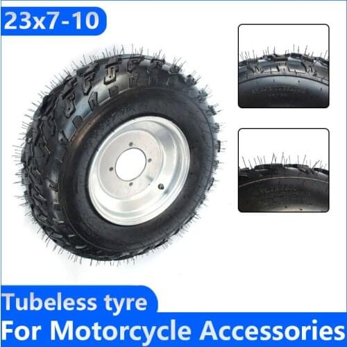 23X7-10 22X10-10 Inch Dirt Bike GO KART KARTING ATV UTV Buggy Hub Wheel Tyres Tires With Aluminum Alloy Hubs