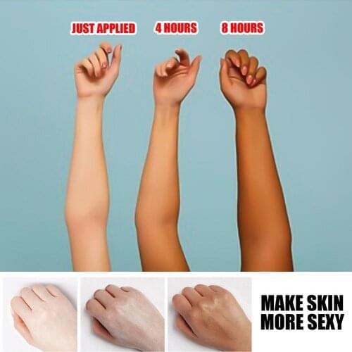 30/100MLml Body Self-tanning Bronzer Face Sunbathing Cream Tanning Oil Sun Tanning Sunscreen Foundation Tanning Agent Lotion Bod