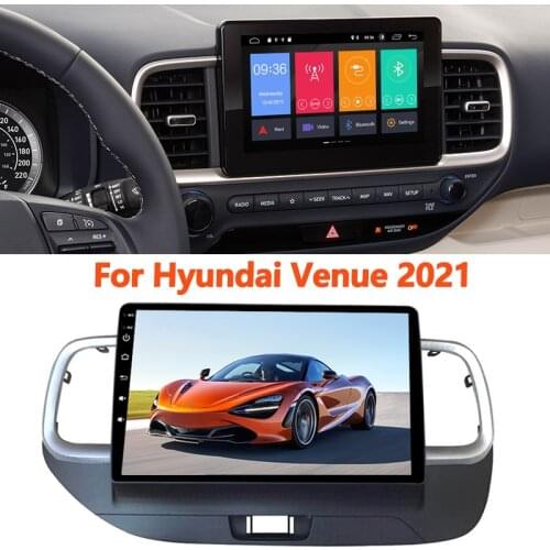 For 2021 Hyundai Venue Android 10.0 DSP Car Radio Navigation Stereo Multimedia Player IPS 2Din GPS Autoradio 4G WIFI Navi Map