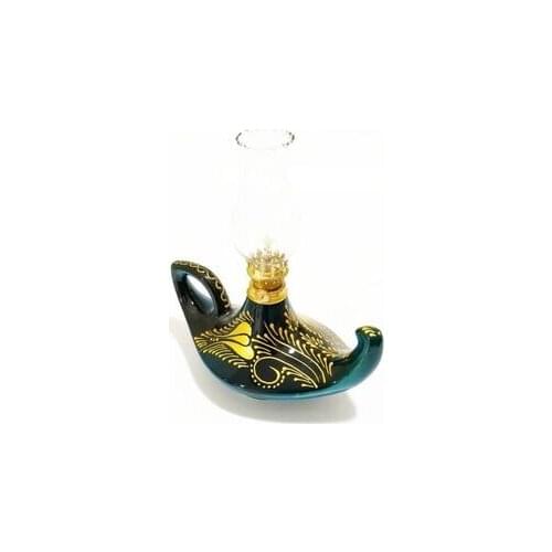 Big Size Kerosene Lamp Tile Tulip Motif big oil lamp Aladdin Magic Lamp Authentic Decoration