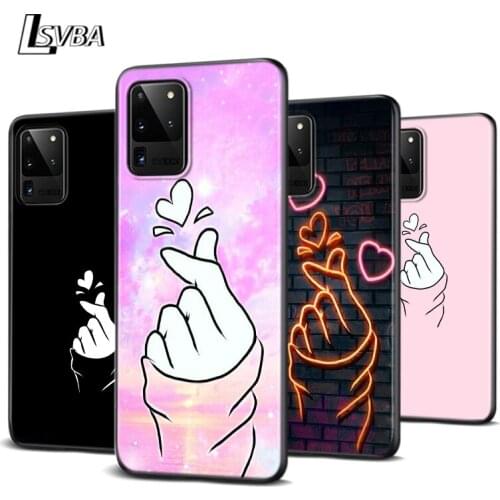 Kpop Hand LOVE For Samsung Galaxy M31 M10 M10S M20 M21 M30 M40 M60S Note 20 10 9 8 S6 Plus Ultra Lite Phone Case
