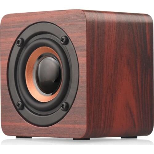 Wooden Bluetooth Wireless Speaker Portable Complex Mini Speaker Subwoofer Strong Bass Powerful Sound Box for PC Mobile Phone