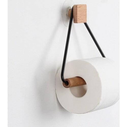 Toilet Paper Towel Dispenser Wooden Paper Roll Holder for Bathroom Paper Towel Dispenser Toilet Paper Holder Stand