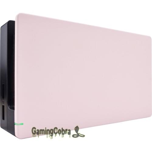 Custom Soft Touch Sakura Pink Faceplate DIY Replacement Housing Shell for Nintendo Switch Dock