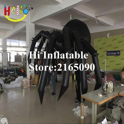 Hot sale 6 m wide Giant Inflatable Spider Model for Decoration