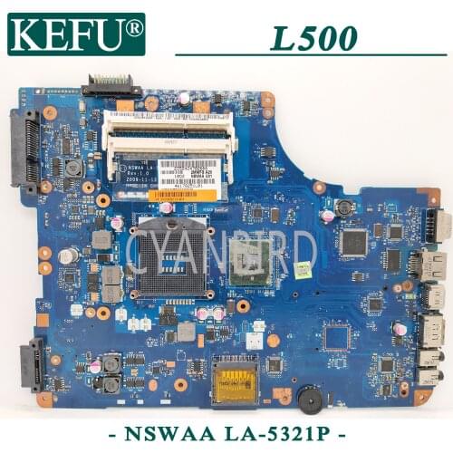 KEFU NSWAA LA-5321P original mainboard for Toshiba L500 L550 Laptop motherboard