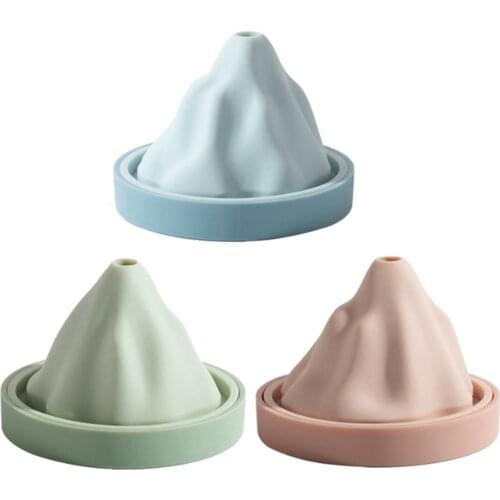 Creative Snow Mountain Ice Cube Mold Food Grade Silicone Ice Tray DIY Summer Ice Maker Mold Delivery Funnel For Kitchen Tool