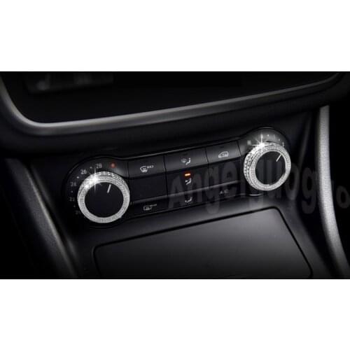 Air conditioning knob cover decorate Fit for Mercedes Benz A/B/CLA/GLA-class car style