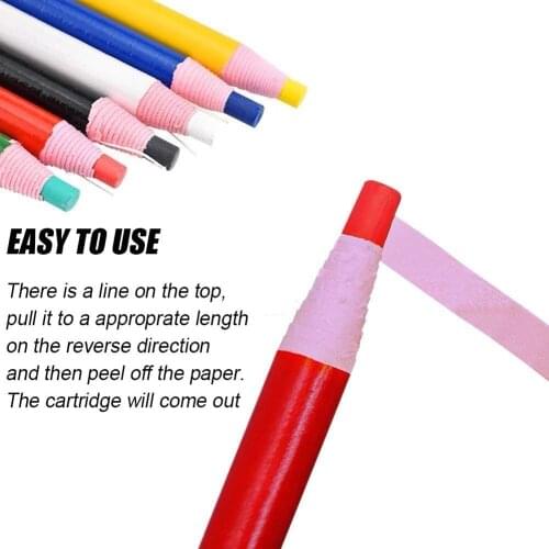 2pcs Cut-free Sewing Tailors Chalk Pencils Fabric Marker Pen Sewing Chalk Garment Pencil for Tailor Sewing Accessories