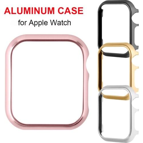 Metal Case for Apple Watch Aluminum Alloy Frame iWatch Case Cover Protective Bumper Watch Bezel Edge Protector Series SE 6 44mm