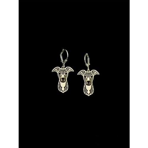 Trendy cute Italian Greyhound drop earrings gold silver plated earrings women fashion jewelry from india bridal earing