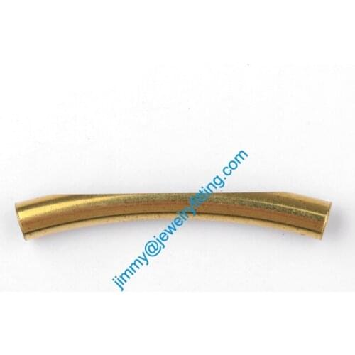 2013 New Jewelry Accessories Raw Brass Bent Tubing tube beads spacer tube beads spacer bar for bracelet 4*32mm
