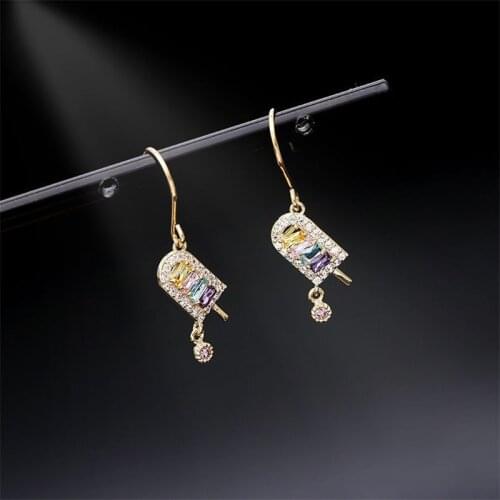 Женские золотые серьги Okily China At AliExpress