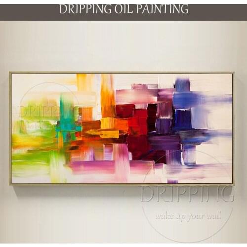 Gifted Artist Hand-painted High Quality Rich Colors Abstract Oil Painting on Canvas Beautiful Textured Abstract Oil Painting