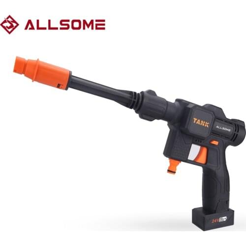 ALLSOME 16.8/21V Lithium Battery Cordless Electric High Pressure Car WasherPortable Foam Generator Set Garden tools