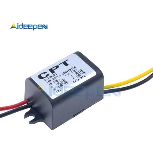 DC to DC Converter 12V Step Down to 9V 2A 15W Power Supply DC Inverter Commutator Translator Module Waterproof