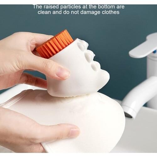 Silicone Laundry Brush Shoes Underwear Cleaning Brush 3 Sides Household Clothes Cleaning Tool