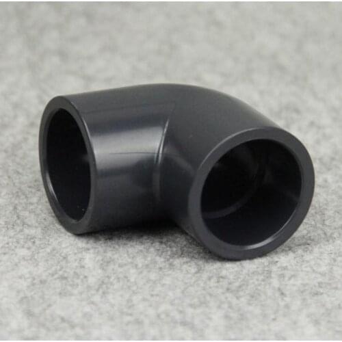 20mm-75mm gray black PVC Connector UPVC Elbow Joints Aquarium Fish Tank DIY Tools Garden Irrigation Water Pipe Connectors 1pc