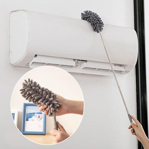 Mini Telescopic Brush Dust Removal Powder Dusters Household Car Sofa Furniture Computer Cleaning Products Extendable Stick 2021