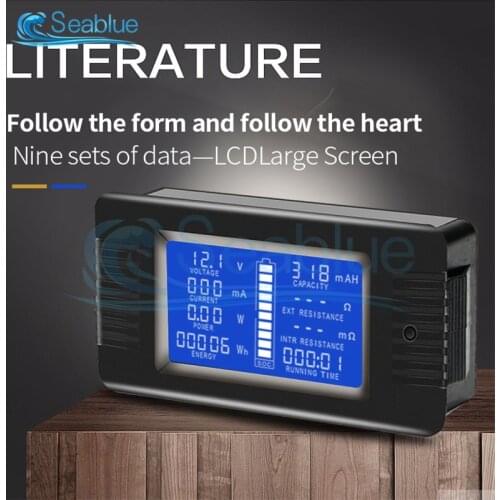 PZEM DC 0-200V 300A Voltmeter Ammeter Car Battery Tester Capacity Resistance Electricity Voltage Meter Monitor 12V 24V 48V 96V