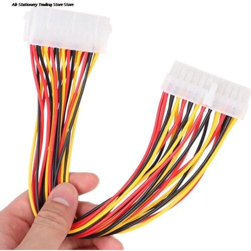 30cm ATX 24 Pin Male to 24Pin Female Power Supply Extension Cable for Internal PC PSU TW Power Lead Connector Wire