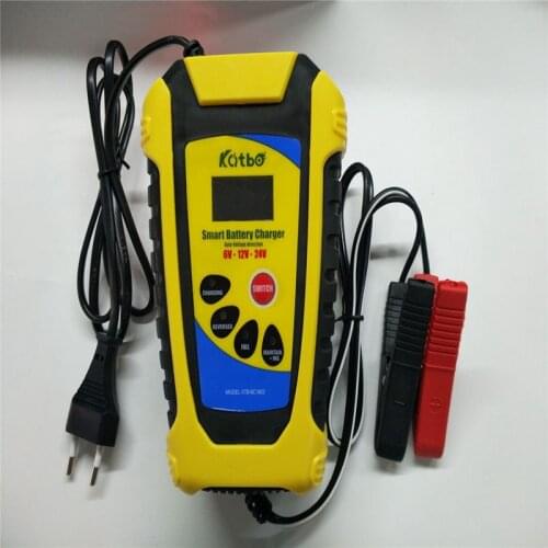 Motorcycle car truck battery Charger Smart 6V 12V 24V Universal Lead-acid Battery Charger Units European standard