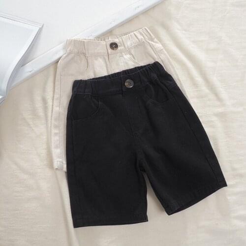 2 3 4 5 6 Years Baby Boys Shorts Casual Korean Loose Kids Five-point Pants Summer New Arrival Toddler Boys Knee Length Shorts