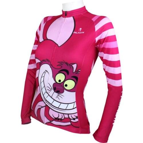 Mouth monkey Design Long Sleeved Cycling Jersey Womens Spring and Summer mountain bike jerseys