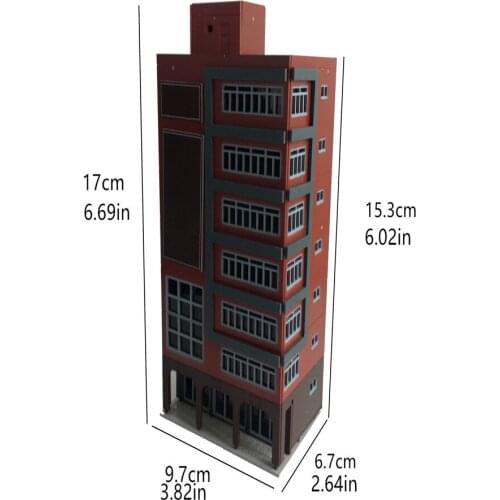 1/150 160 Architectural Scene Abs Diy Model Mall Building For Hobby Model Maker