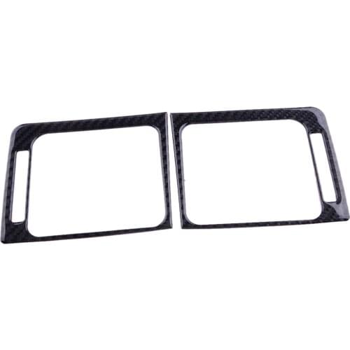 1 Pair Car Air Vent Outlet Trim Sticker Interior Cover Decoration Carbon Fiber Fit for Subaru WRX STI 2015 2016 2017 2018 2019