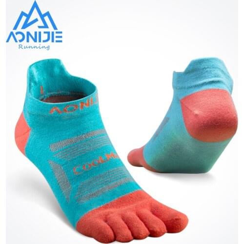 3 Pairs AONIJIE E4801 E4802 Ultra Run Low Cut Athletic Five Toe Socks Quarter Socks Toesocks For Running Marathon Race Trail
