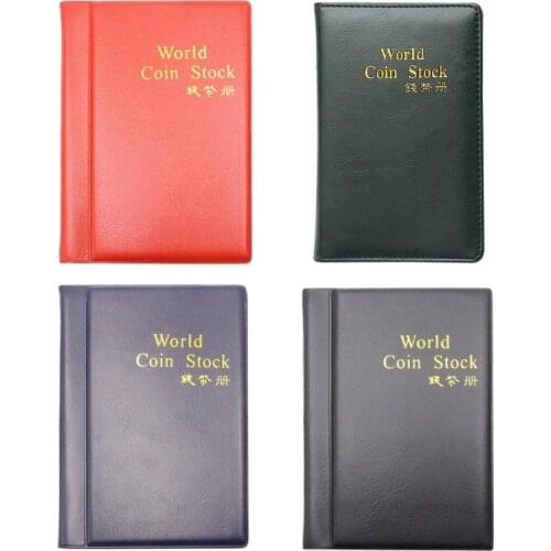 60 Pockets Coins Holders Album Money Organizer Storage Bag Coin Collection Album Book