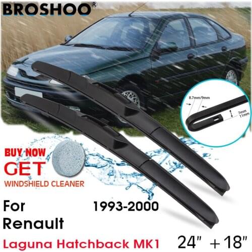 Car Wiper Blade Front Window Windscreen Windshield Wipers Blade Accessories For Renault Laguna Hatchback MK1 24"+18" 1993-2000