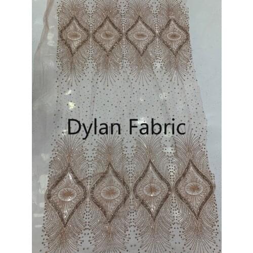 Glitter lace fabric of glitter mesh material for evening dress, glitter glitter special fabric