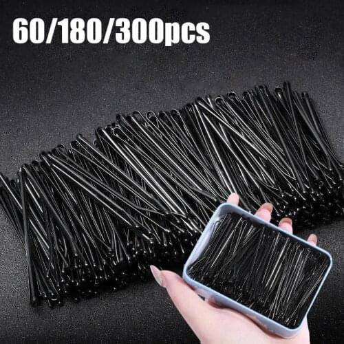 Black Thin Hair Grips Hairpins For Women Hair Clip Bobby Pins Lady Hairgrip Barrettes Hairclips Based Hair Styling Accessories