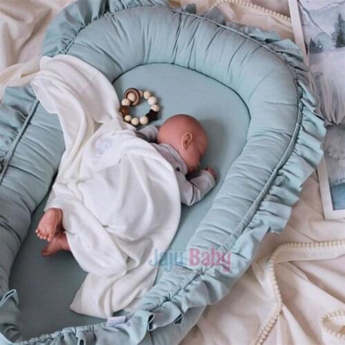 Jaju Baby Handmade, Green Color Frilly Elite Babynest