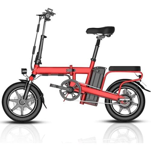Electric Scooter Bike For Girls/Women Two Wheels Electric Bicycles 14 Inch 48V 350W 25KM/H Portable Folding Electric Bicycle