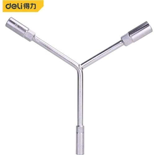 Deli Fixed Head Combination Spanner Wrench Handle Wrenches Socket Wrench Y-type Socket Spanner Car Repair Hand Tool High Quality