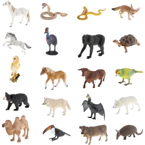 Simulted Static Animal Model Realistic Wilflife Figure Educational Learning Cognitive Toys for Kids