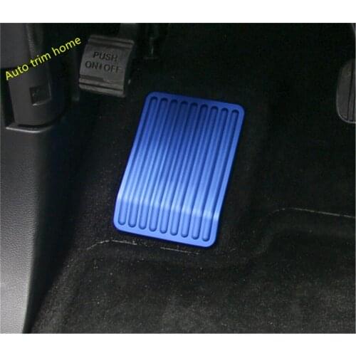 Lapetus Left Foot Rest Pedal Frame Protection Cover Trim Colorful Fit For Ford F150 2015 2016 2017 Metal / Auto Accessories