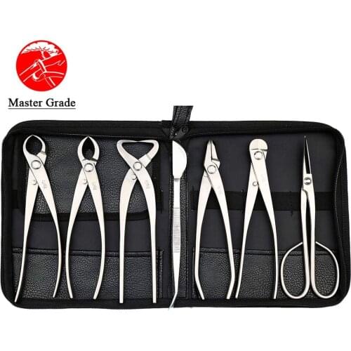 Masters Grade 7 PCS Bonsai tool set JTTK-06B From TianBonsai