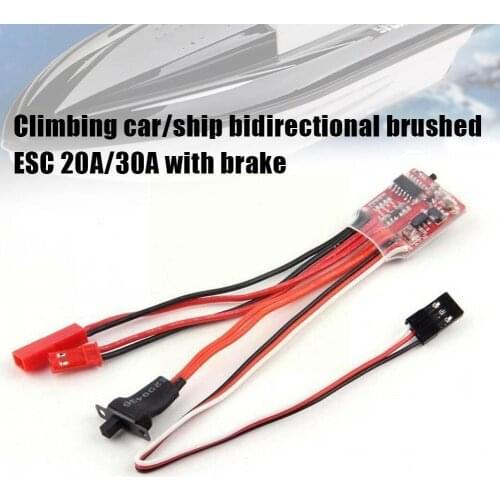 Mini 20a Esc Motor Speed Rc Esc 2 Khz Forward Reverse Car Boat Brake Top Rc 2s Regulator For Controller Proto Brush T2z7